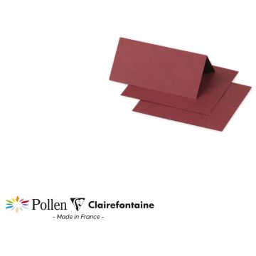 Photo Cartes de table - 85 x 80 mm - Bordeaux POLLEN
