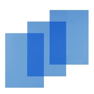 Photo Couvertures pour reliure A4 - PVC 0,20 mm - Bleu transparent - PAVO 8008988