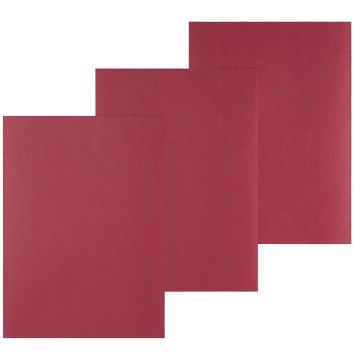 Photo Plat de couverture pour reliure A4 - Carton Grain Cuir - Rouge mat PAVO (8011162)