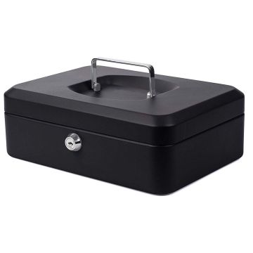 Photo Caisse à monnaie - Noir - 250 x 180 x 90 mm : PAVO 8011841