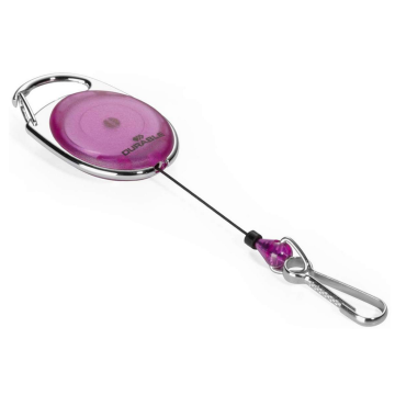 Photo DURABLE : Porte badges avec jojo - Violet transparent