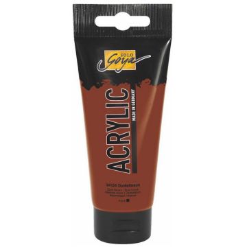 Photo Peinture acrylique Marron fonce Tube de 100 ml : KREUL Solo Goya Acrylic 84124