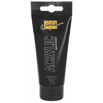 Photo Peinture acrylique Noir Tube de 100 ml : KREUL Solo Goya Acrylic 84126