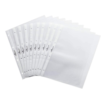 Photo DURABLE : Lot de pochettes perforées à l'italienne - Format A4 - 8566-19 