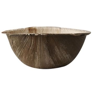 Photo Bol jetable en feuilles de palme - 425 ml PAP STAR Pure