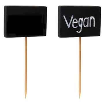 Photo Pique apéritif personnalisable - 85 mm PAP STAR Ardoise