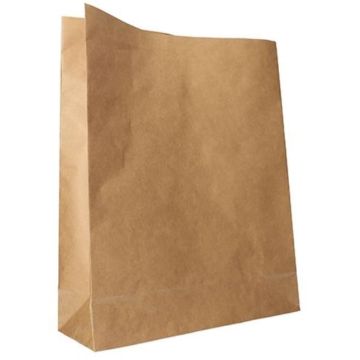 Photo Sac en papier à fond plat - 400 x 320 x 110 mm - Brun PAP STAR