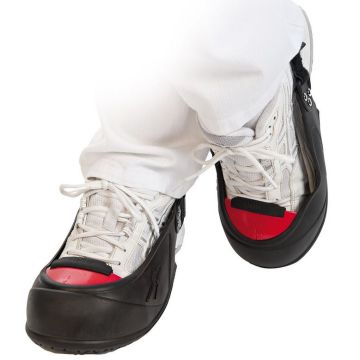 Photo Paire de surchaussures de sécurité - 39-43 - Noir/Rouge HYGOSTAR