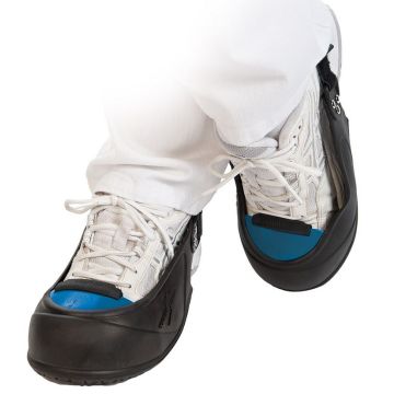 Photo Paire de surchaussures de sécurité - 34-38 - Noir/Bleu HYGOSTAR