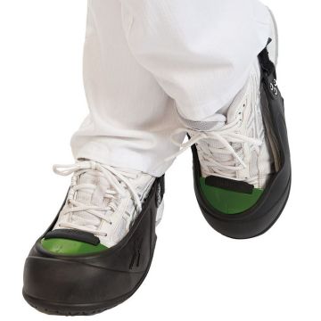Photo Paire de surchaussures de sécurité - 44-50 - Noir/Vert HYGOSTAR