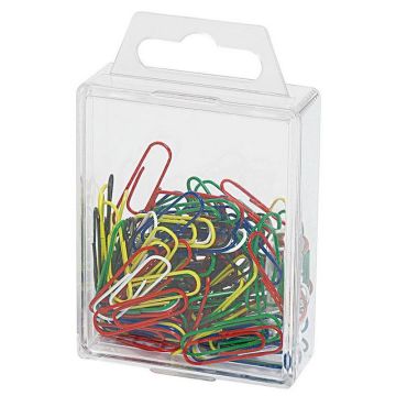 Photo 901 244299 - Boite de 100 trombones plastifiés - 27 mm