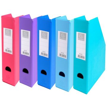 Photo Porte revues en PP - Dos de 70 mm - Assortiment EXACOMPTA Opaque