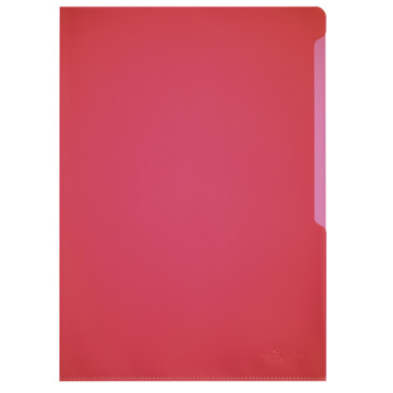 Photo DURABLE : Lot de  100 pochettes à coins A4 - Rouge - 2337-03