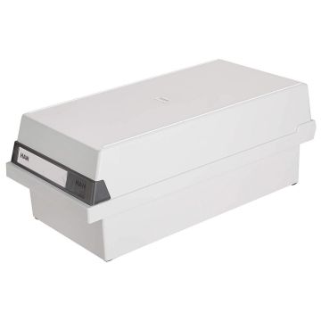 Photo Boite à couvercle pour 1300 cartes - A6 paysage - Gris : HAN 956-11