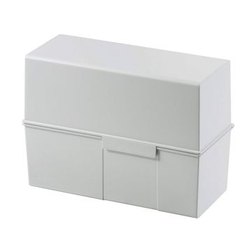 Photo Boite pour fiches en plastique - Format A5 - Gris clair : HAN 975-11 