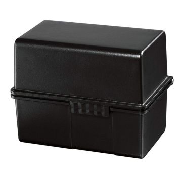 Photo Boite pour fiches en plastique - Format A8 - Noir : HAN 978-13