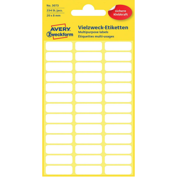 Photo Étiquettes adhésives - 20 x 8 mm - Blanc AVERY 3073