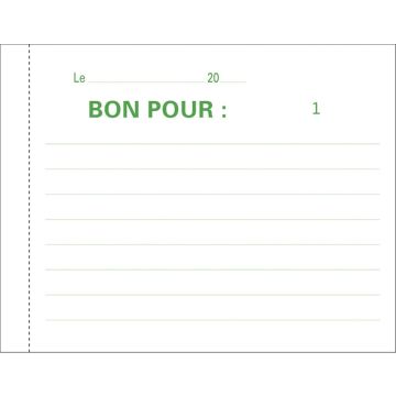 Photo BONS POUR Carnet autocopiant Dupli - 105 x 135 mm EXACOMPTA Image
