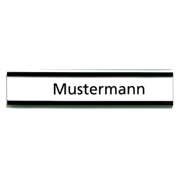 Photo Porte-étiquette magnétique C-profil - 50 x 10 mm - Marron : FRANKEN