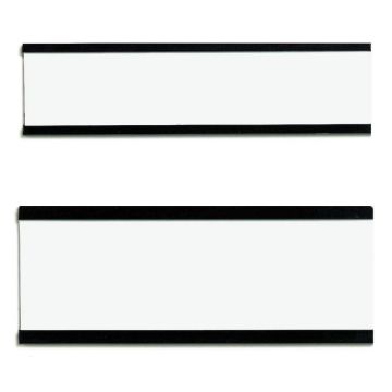 Photo Porte-étiquette magnétique C-profil - 75 x 20 mm - Marron : FRANKEN