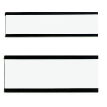 Photo Porte-étiquette magnétique C-profil - 75 x 30 mm - Marron : FRANKEN