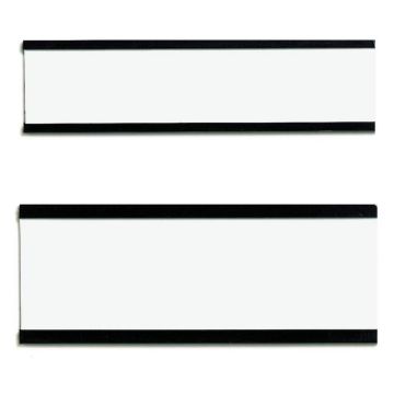 Photo Porte-étiquette magnétique C-profil - 75 x 40 mm - Marron : FRANKEN