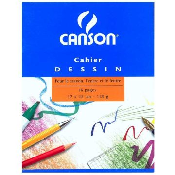 Cahier à Dessin 17 x 22 cm CANSON