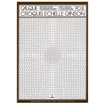 Photo CANSON 200017143 :  Lot de 50 feuilles de papier calque - A4