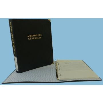 Photo Registre des Assemblées Générales - 100 feuillets - Coins dorés ELVE