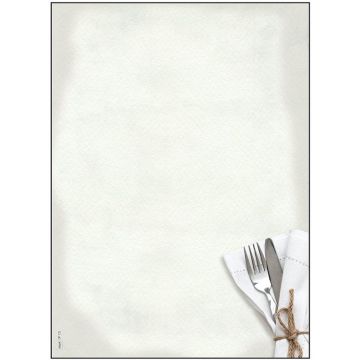 Photo Lot de 50 Feuilles de papier - Menu Dîner SIGEL 