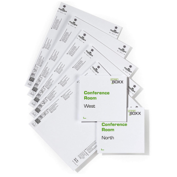 photo DURABLE 4852-02 : Lot de 20 étiquettes pour plaque de porte - 149 x 148,5 mm