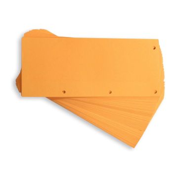 Photo Intercalaires en carton Duo - 240 x 105 mm - Orange : ELBA Lot de 60