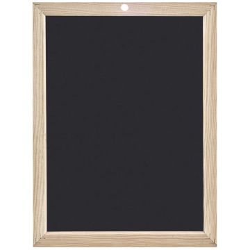 Photo Ardoise noire avec cadre en bois - 260 x 340 mm WONDAY