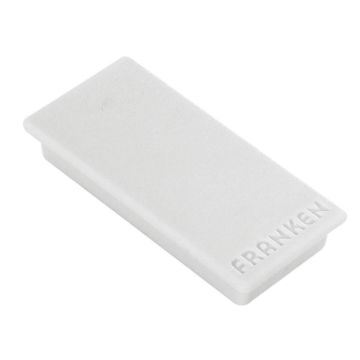 Photo Lot de 10 Aimants - 50 x 23 mm - Gris : FRANKEN