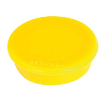 Photo Lot de 10 Aimants ronds - 13 mm - Jaune : FRANKEN