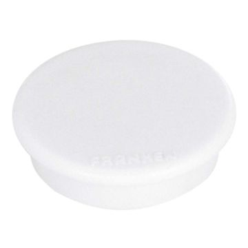 Photo Lot de 10 Aimants ronds - 24 mm - Blanc : FRANKEN