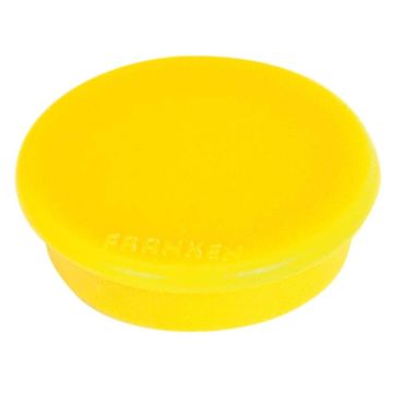 Photo Lot de 10 Aimants ronds - 32 mm - Jaune : FRANKEN