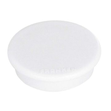 Photo Lot de 10 Aimants ronds - 38 mm - Blanc : FRANKEN