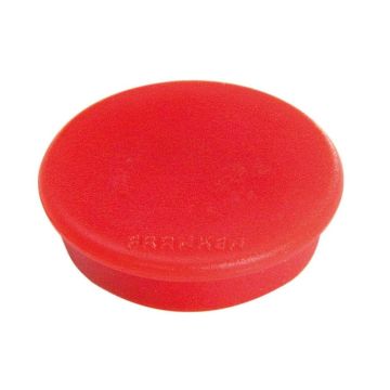 Photo Lot de 10 Aimants ronds - 38 mm - Rouge : FRANKEN