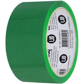 Photo Ruban adhésif en PP - 50 mm x 66 m - Vert WONDAY