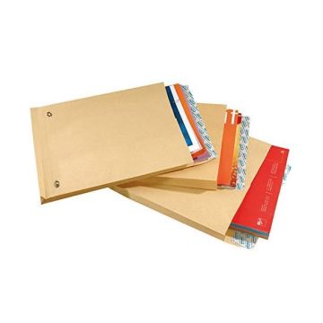 Photo Pochettes kraft à soufflet 30 mm - 280 x 375 mm : GPV Lot de 50