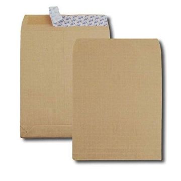 Photo Pochettes kraft armé à soufflet 30 mm - 250 x 353 mm : GPV Lot de 50
