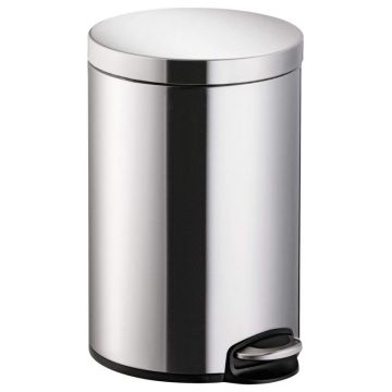 Photo Poubelle à pédale Classic 12 litres - Argent : HELIT H2403500