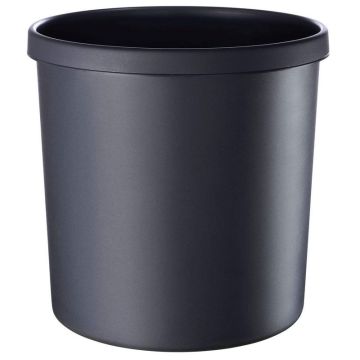 Photo Corbeille à papier ininflammable - 18 litres Noir : HELIT H6106495