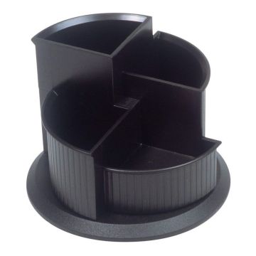 Photo Pot à crayons rotatif - Linear - Noir : HELIT H6390595