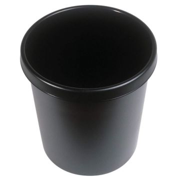 Photo Corbeille à papier 30 litres - Noir : HELIT H6106195