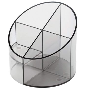 Photo Pot à crayons Multipot Economy - Gris transparent : HELIT H6390208