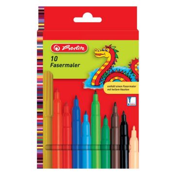 Photo Lot de 10 feutres - Assortiment de couleurs : HERLITZ 8649139