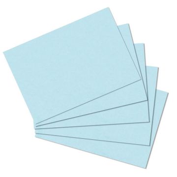 Photo Lot de 100 fiches Bristol unies - 105 x 148 mm - Bleu : HERLITZ 10837177 