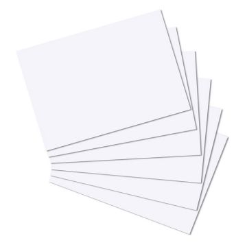 Photo Lot de 100 fiches Bristol unies - 210 x 297 mm - Blanc : HERLITZ 10835809  